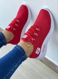 TENIS SKECHER ROJOS